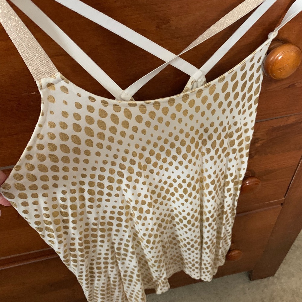 White & Gold top